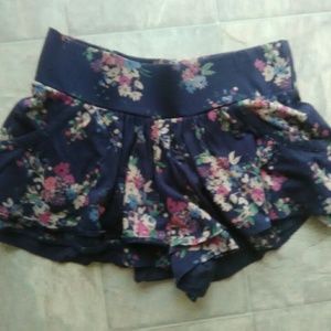 Express Floral Ruffle Shorts